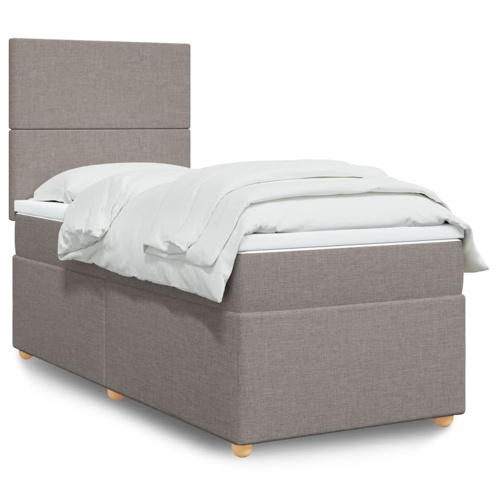 Lit Boxspring Avec Matelas Tissu