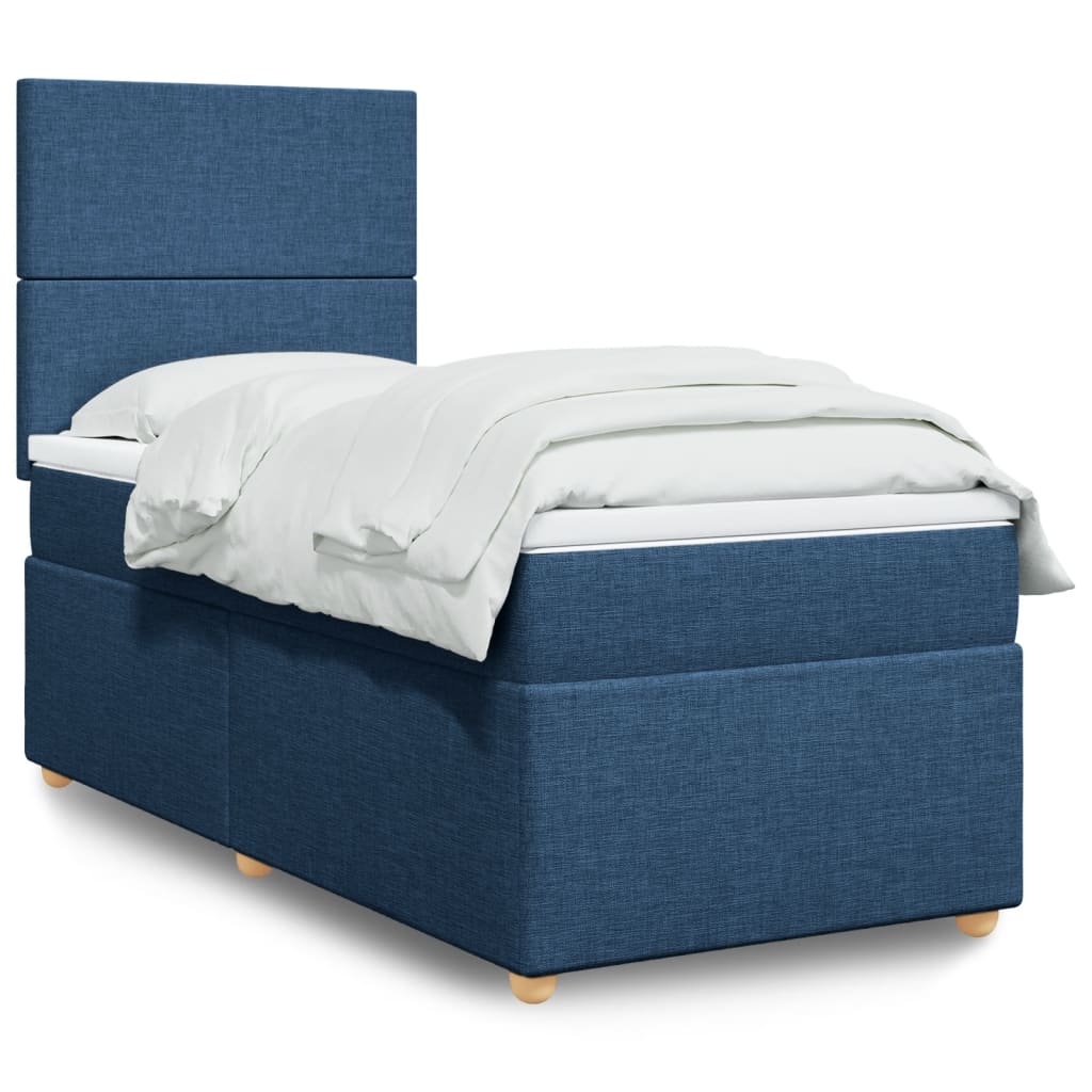 Lit Boxspring Avec Matelas Tissu
