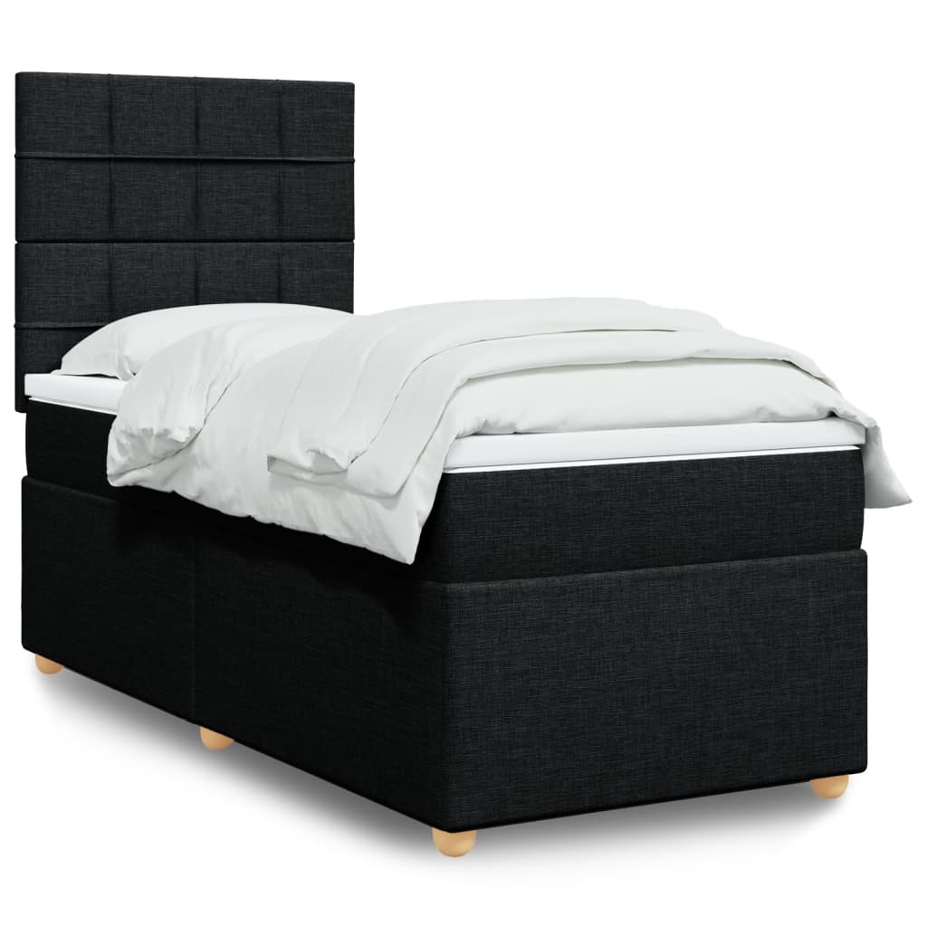 Lit Boxspring Avec Matelas Tissu