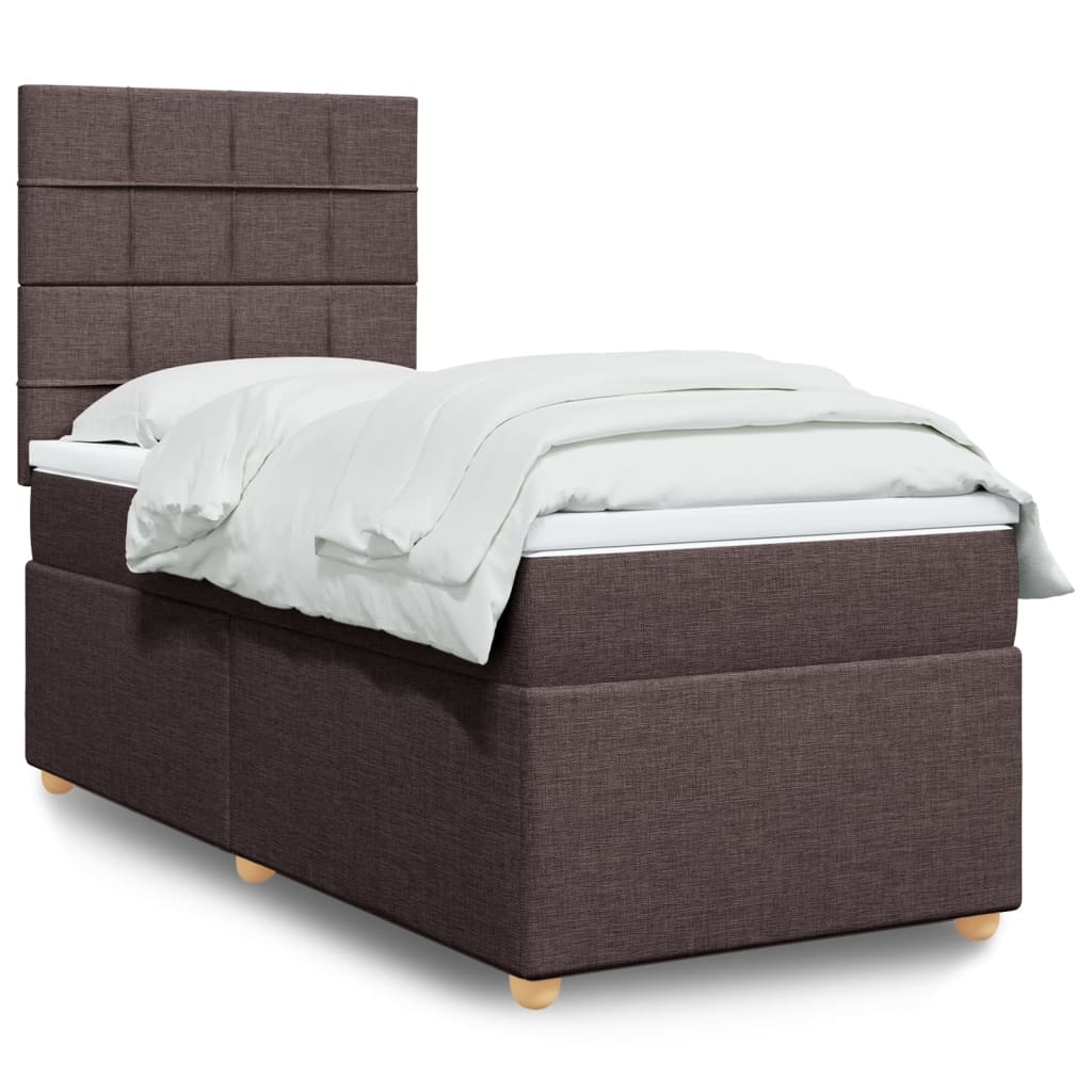 Lit Boxspring Avec Matelas Tissu