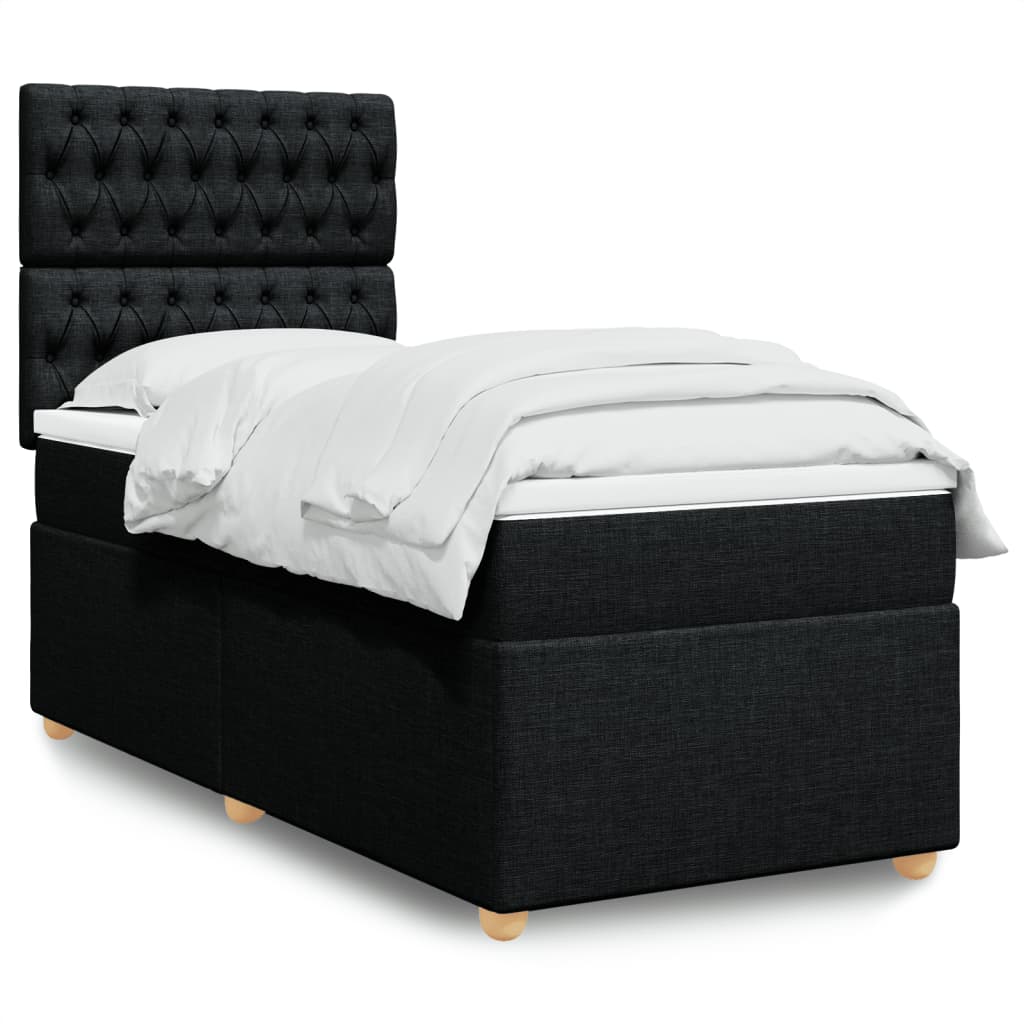 Lit Boxspring Avec Matelas Tissu