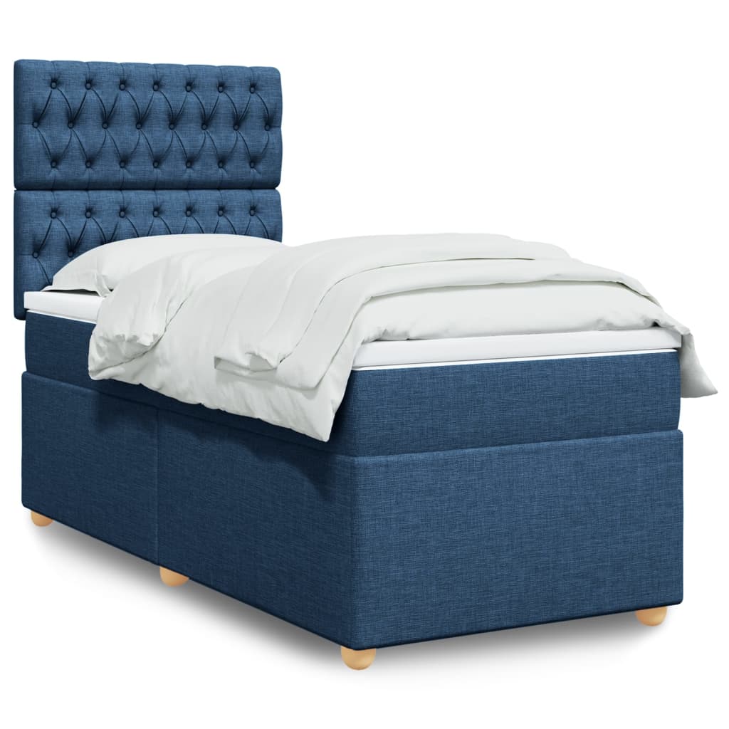 Lit Boxspring Avec Matelas Tissu