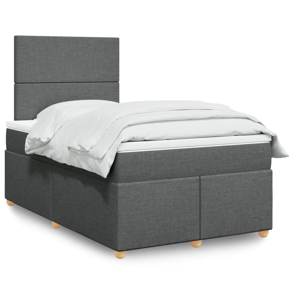 Lit Boxspring Avec Matelas Tissu