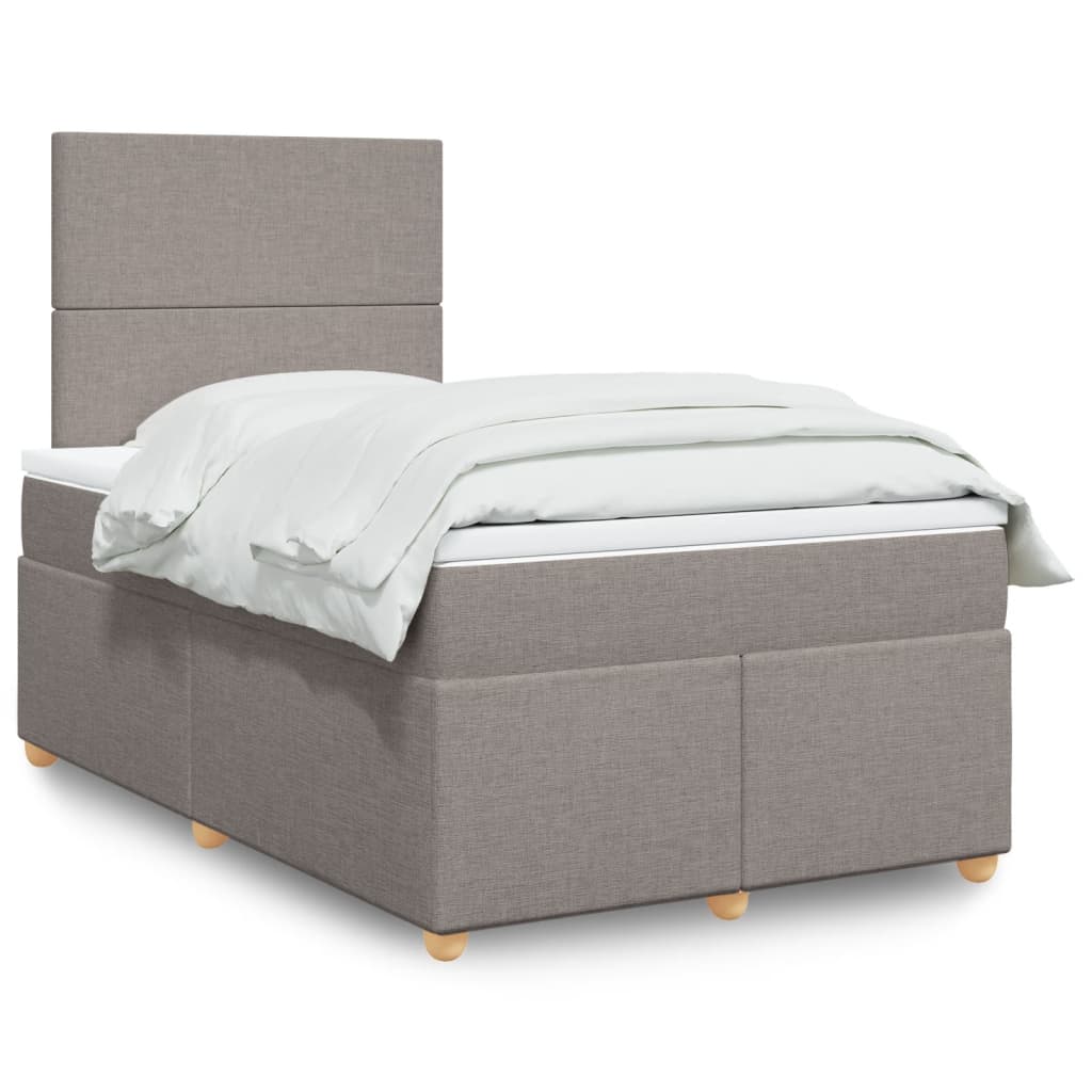 Lit Boxspring Avec Matelas Tissu