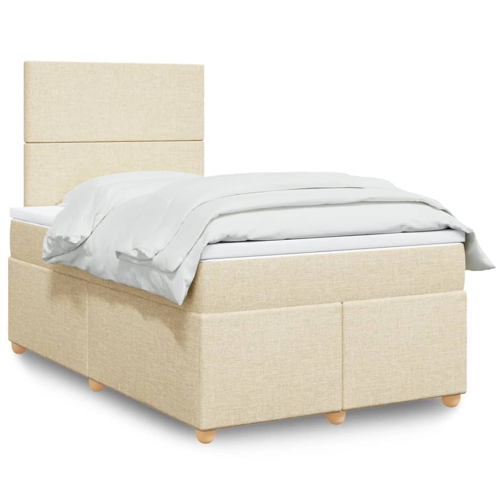 Lit Boxspring Avec Matelas Tissu