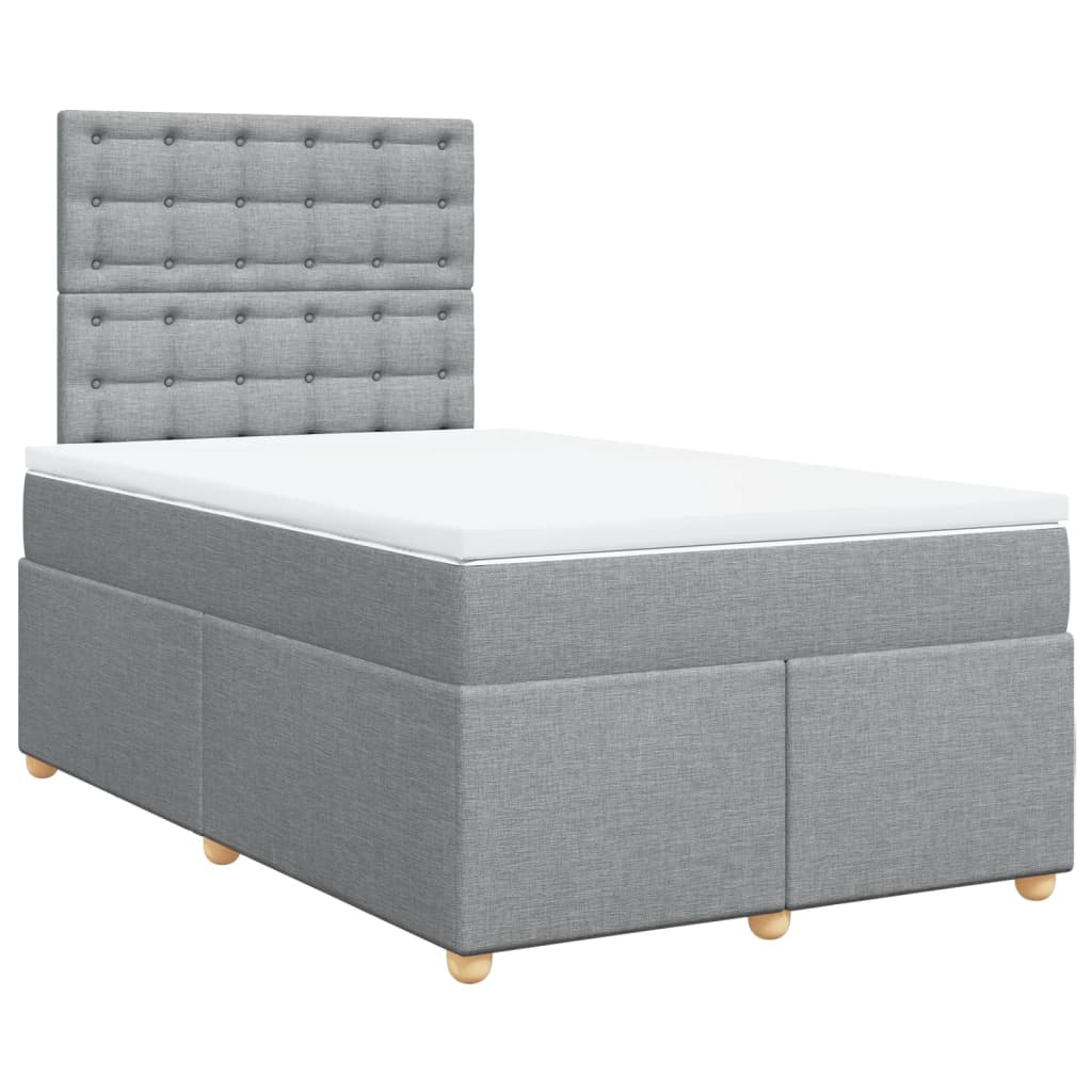 Lit Boxspring Avec Matelas Tissu