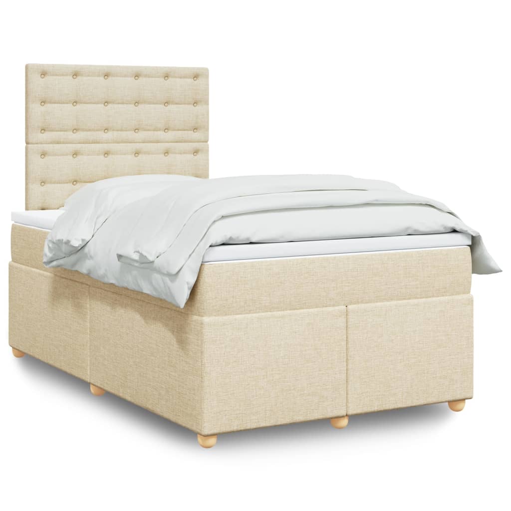 Lit Boxspring Avec Matelas Tissu
