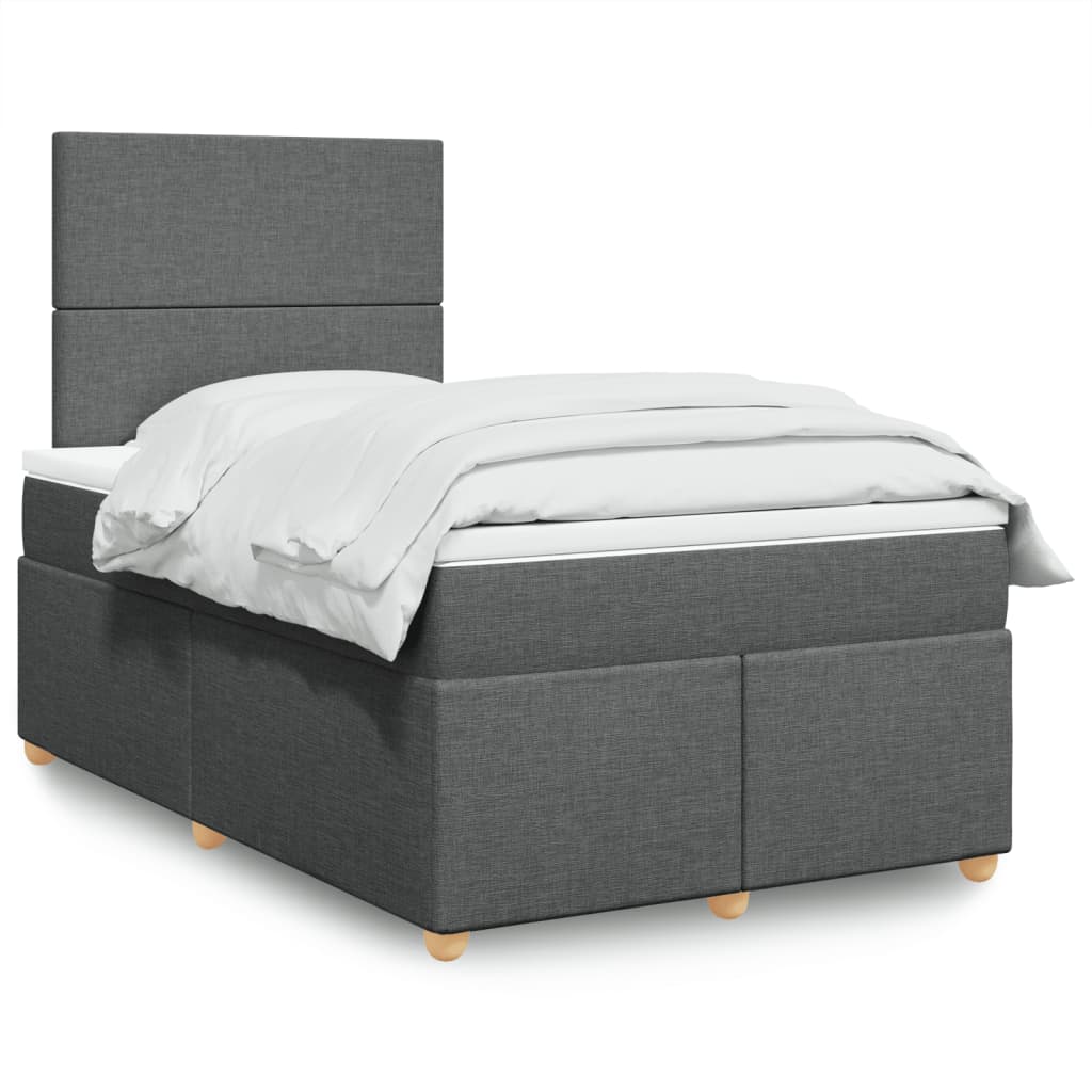 Lit Boxspring Avec Matelas Tissu
