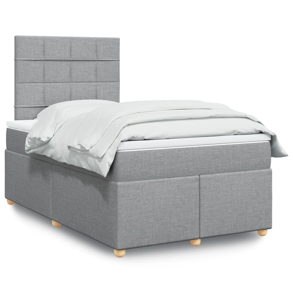Lit Boxspring Avec Matelas Tissu