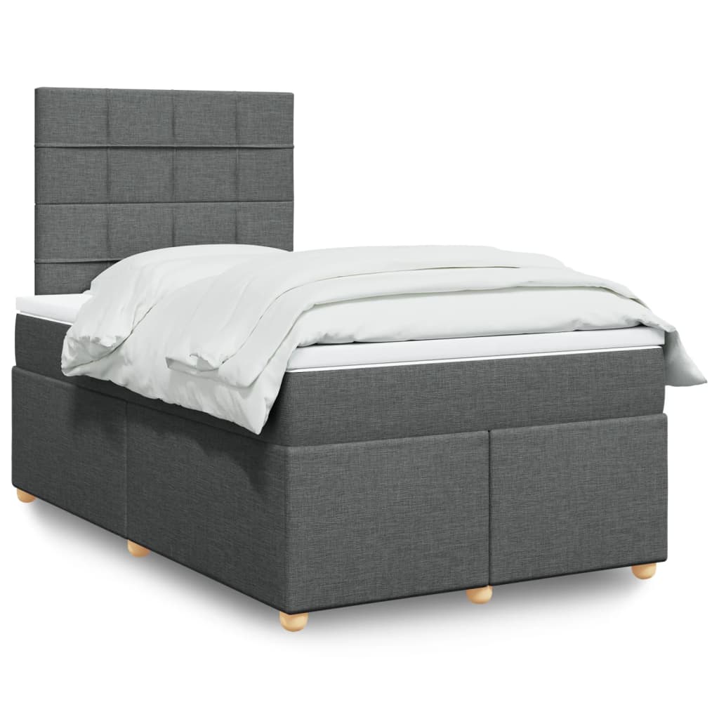 Lit Boxspring Avec Matelas Tissu