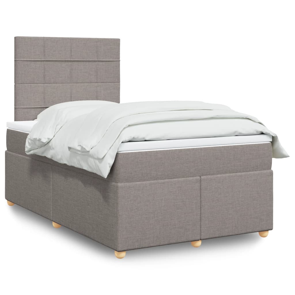 Lit Boxspring Avec Matelas Tissu