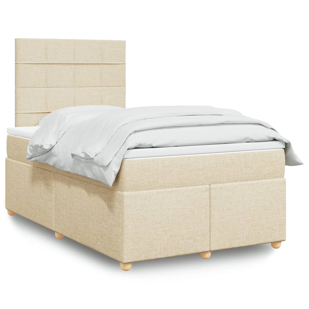 Lit Boxspring Avec Matelas Tissu