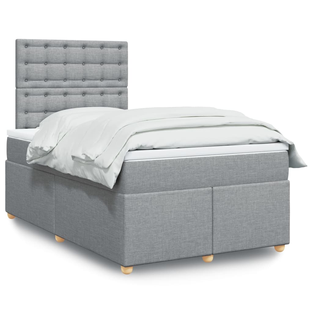 Lit Boxspring Avec Matelas Tissu