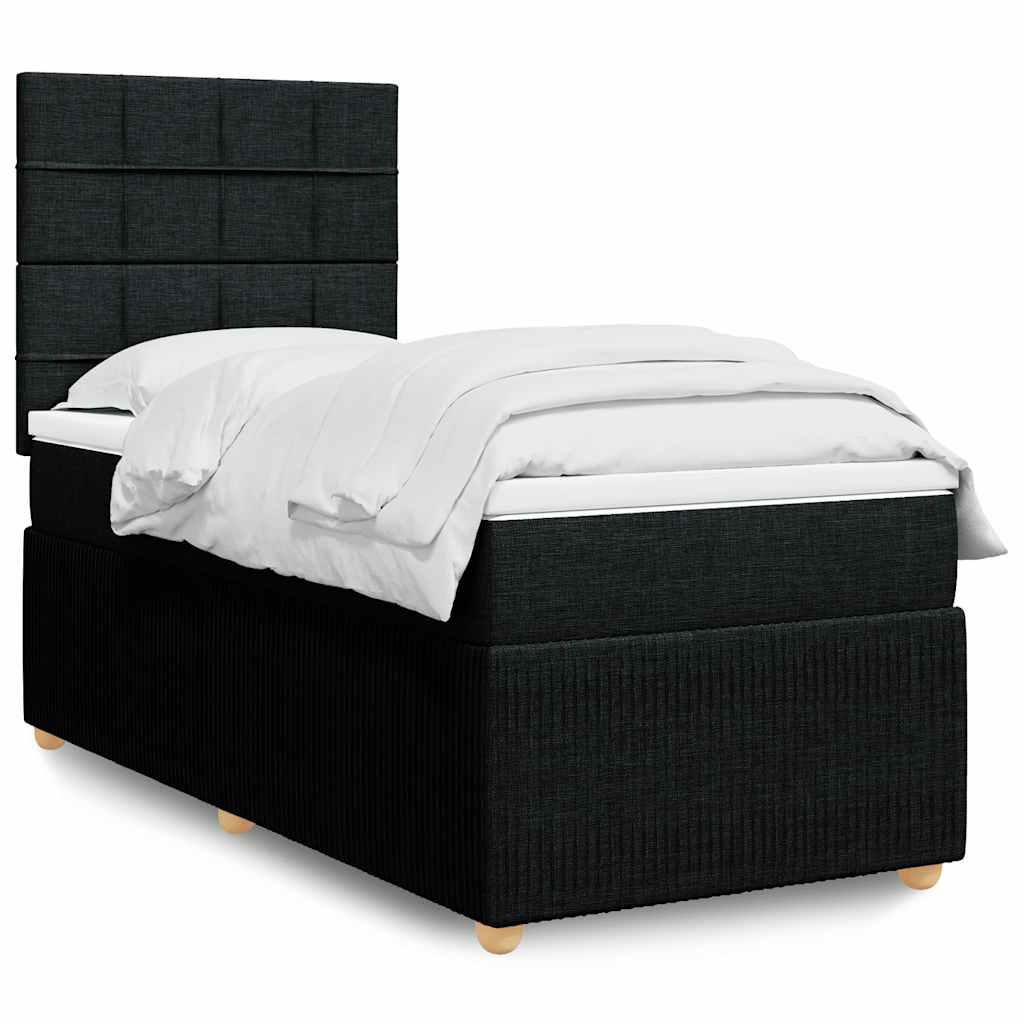 Lit Boxspring Avec Matelas Tissu
