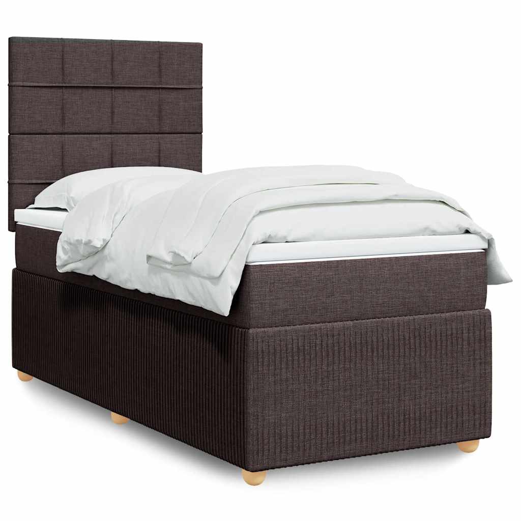 Lit Boxspring Avec Matelas Tissu