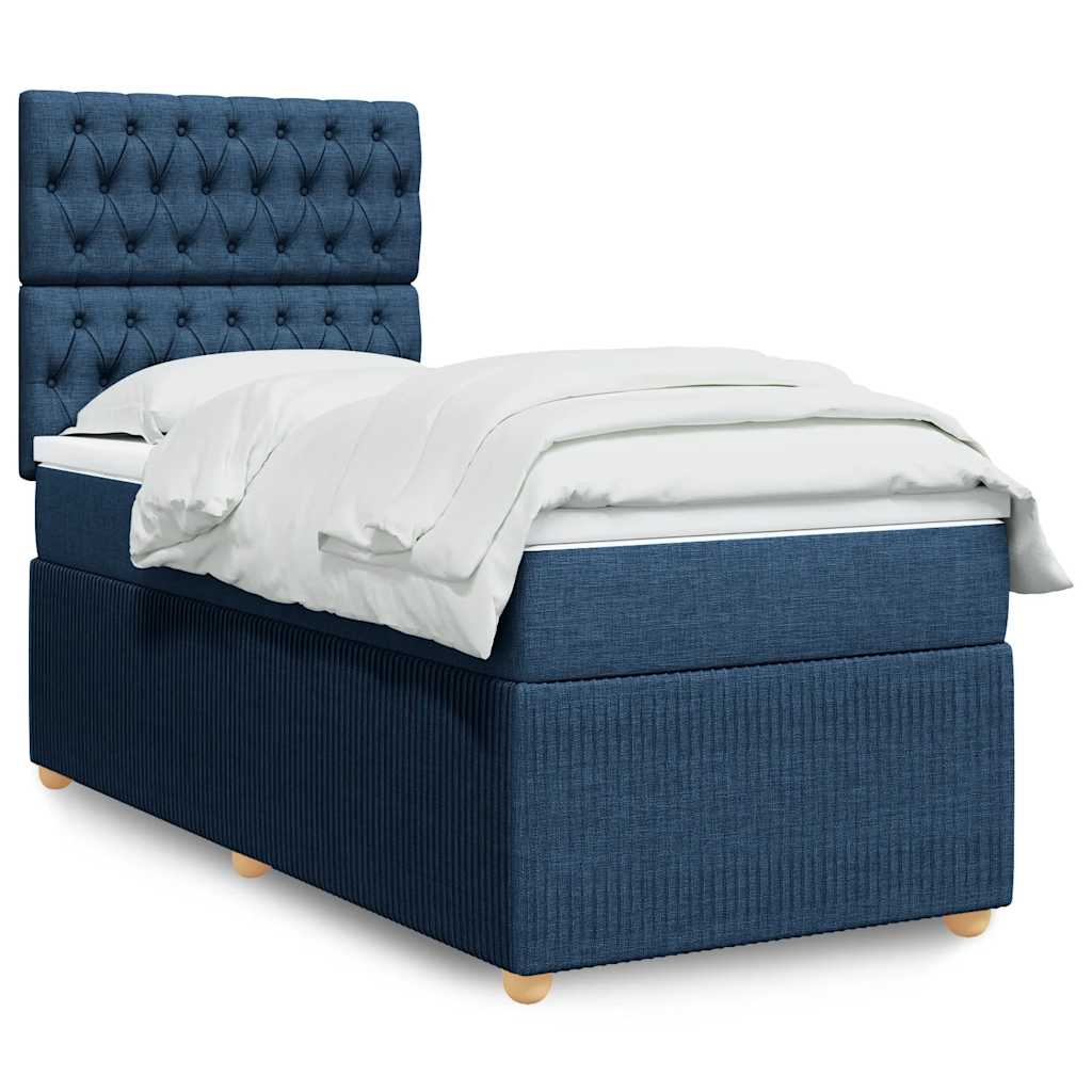 Lit Boxspring Avec Matelas Tissu