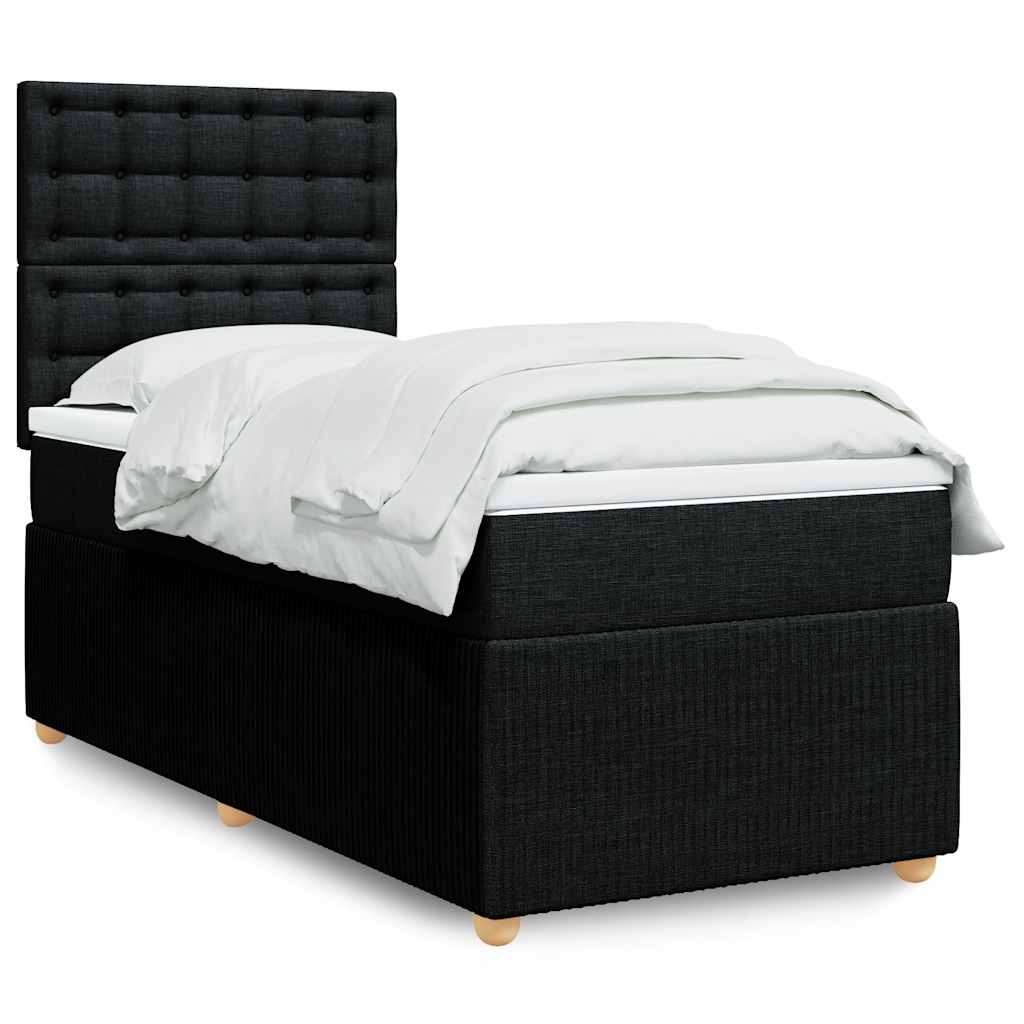 Lit Boxspring Avec Matelas Tissu