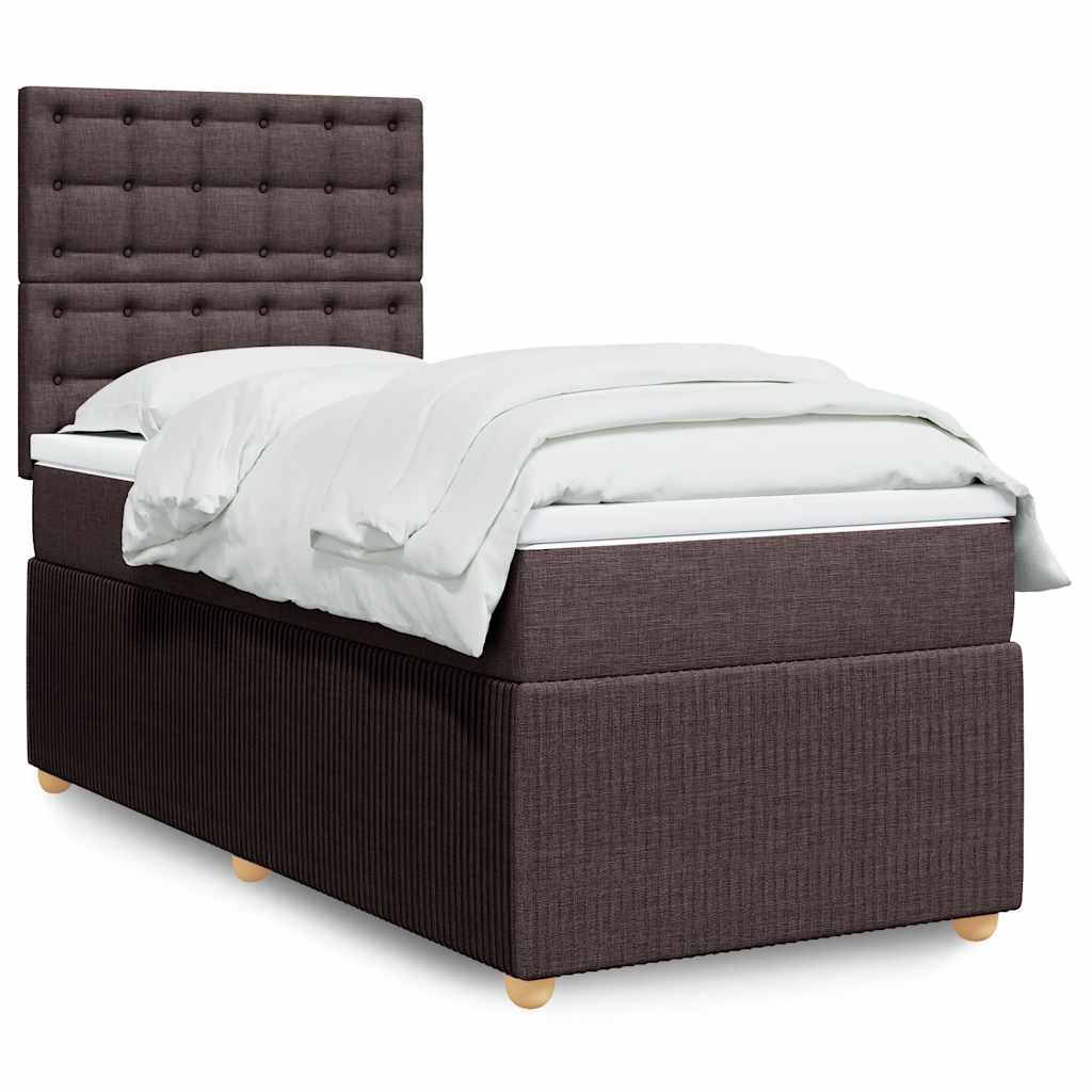 Lit Boxspring Avec Matelas Tissu