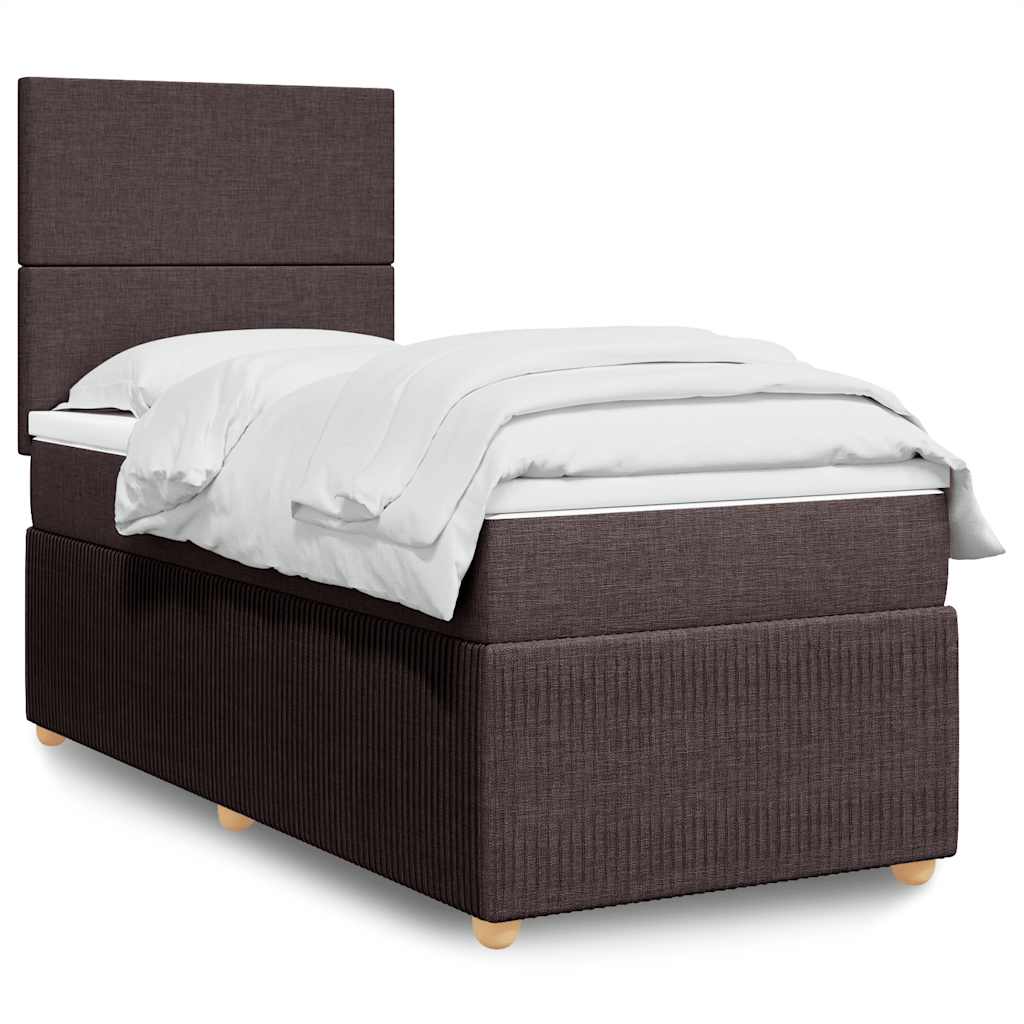 Lit Boxspring Avec Matelas Tissu