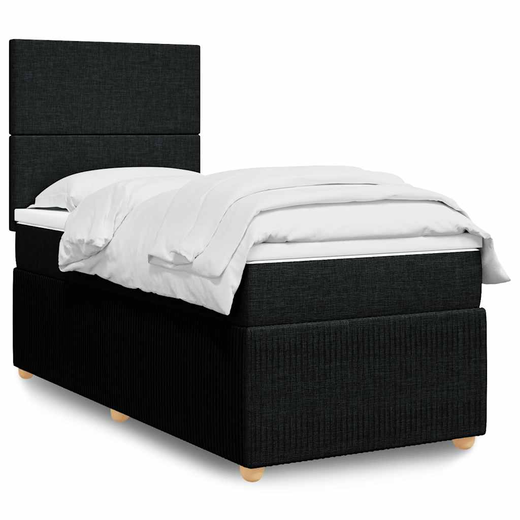 Lit Boxspring Avec Matelas Tissu