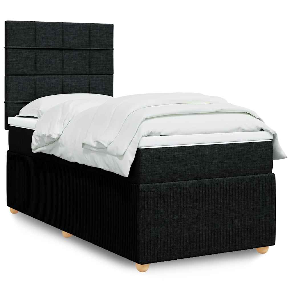 Lit Boxspring Avec Matelas Tissu