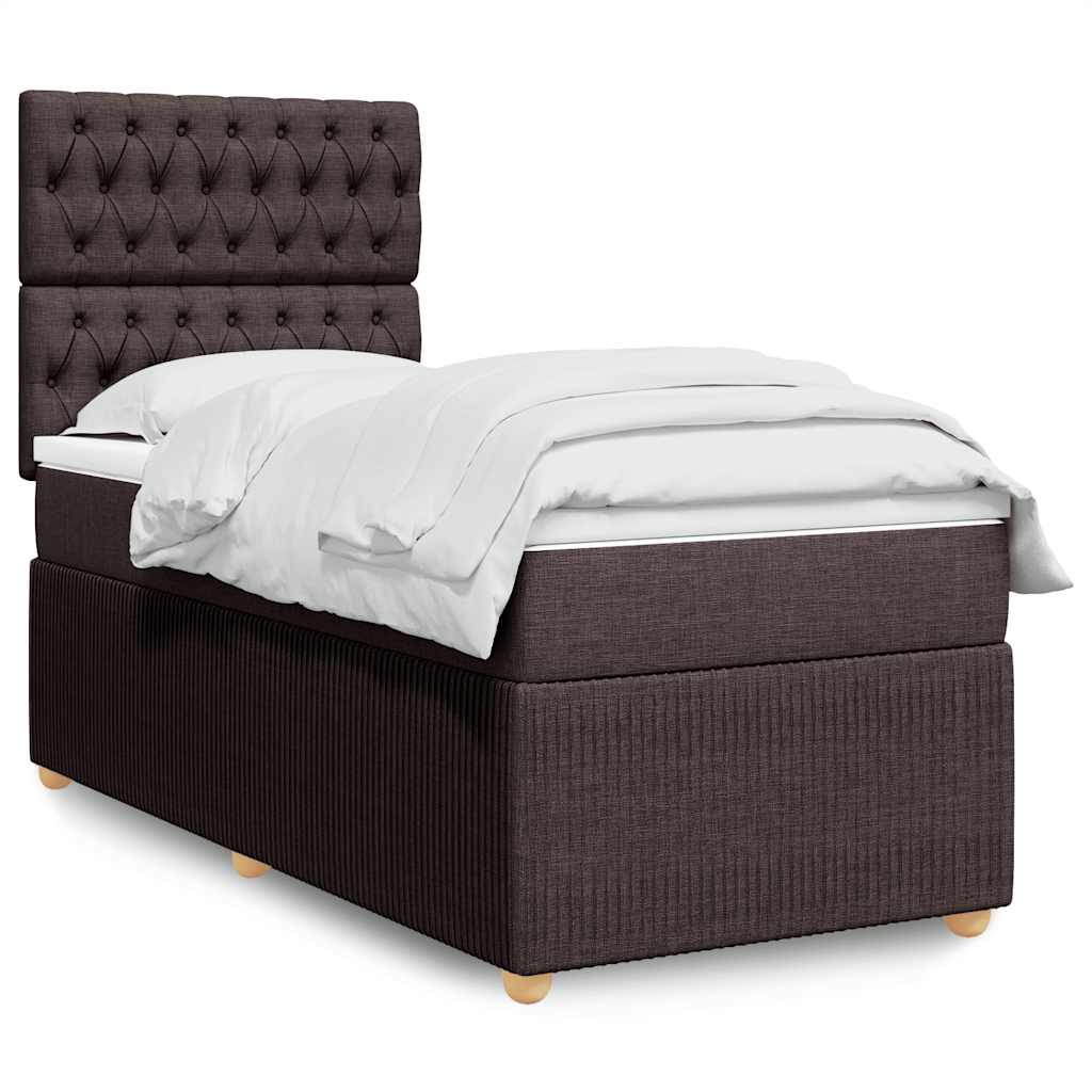 Lit Boxspring Avec Matelas Tissu