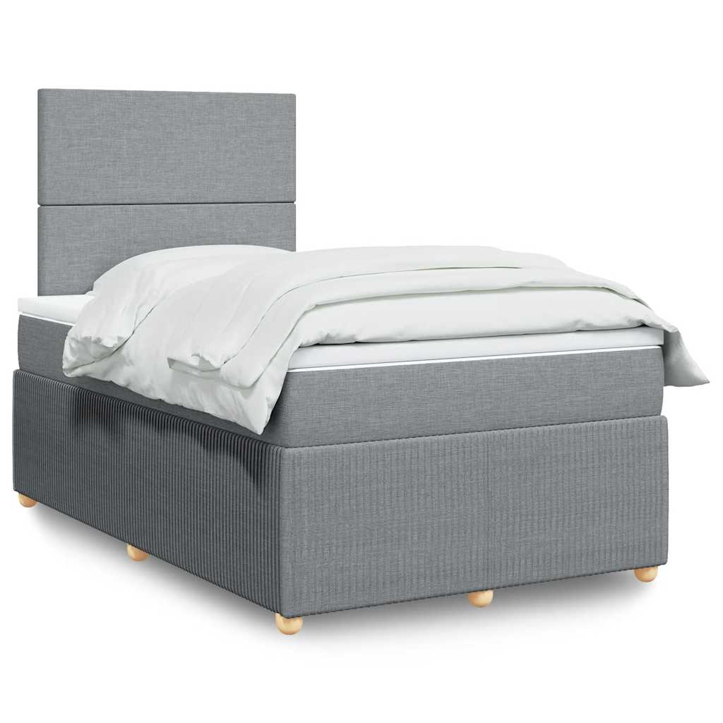 Lit Boxspring Avec Matelas Tissu