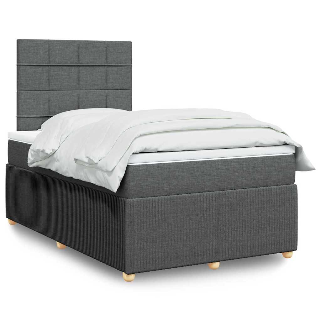 Lit Boxspring Avec Matelas Tissu