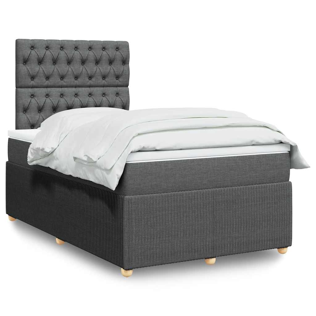 Lit Boxspring Avec Matelas Tissu