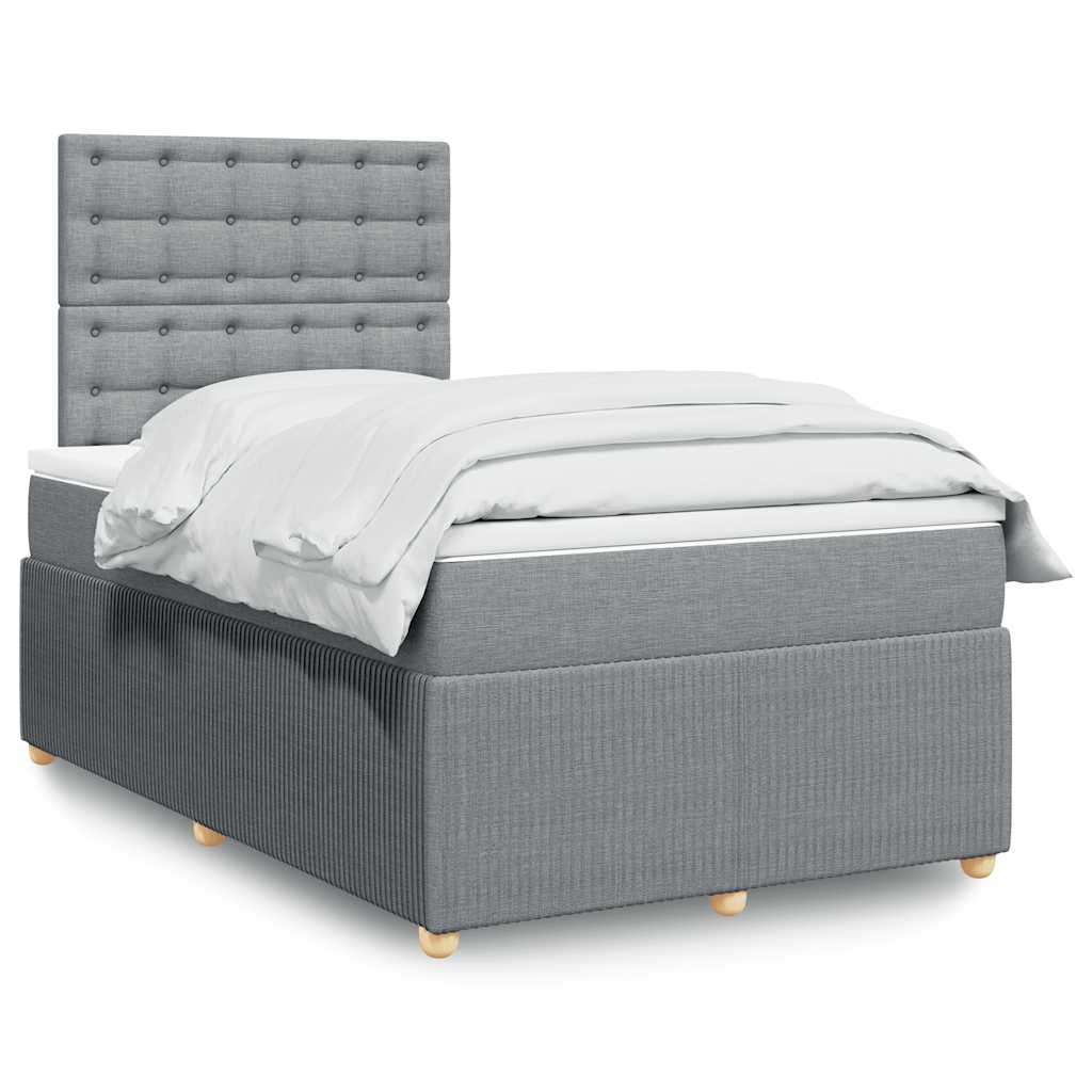 Lit Boxspring Avec Matelas Tissu