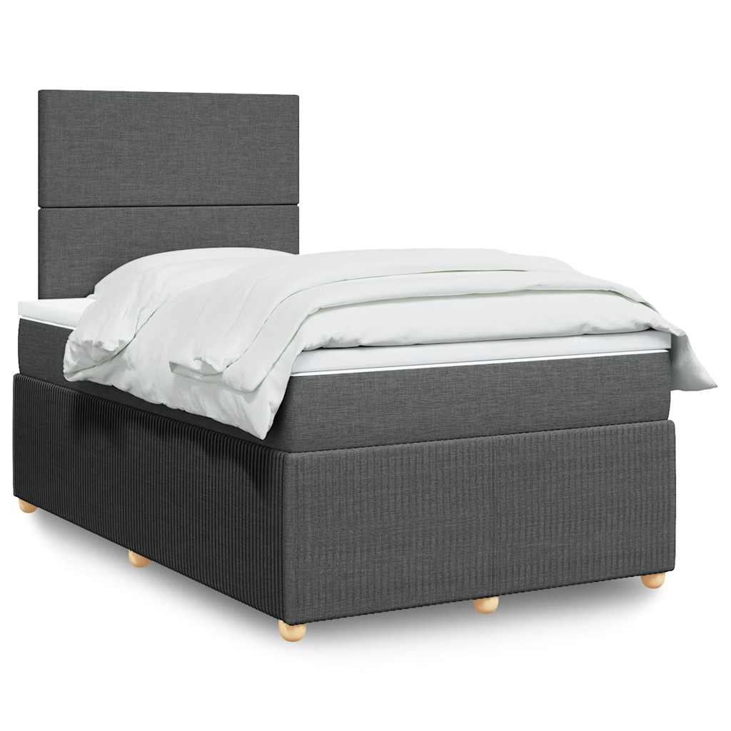 Lit Boxspring Avec Matelas Tissu