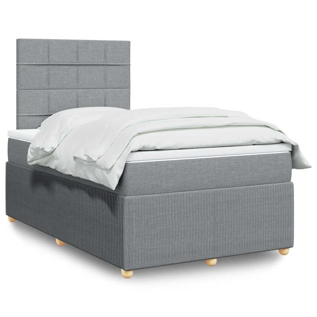 Lit Boxspring Avec Matelas Tissu