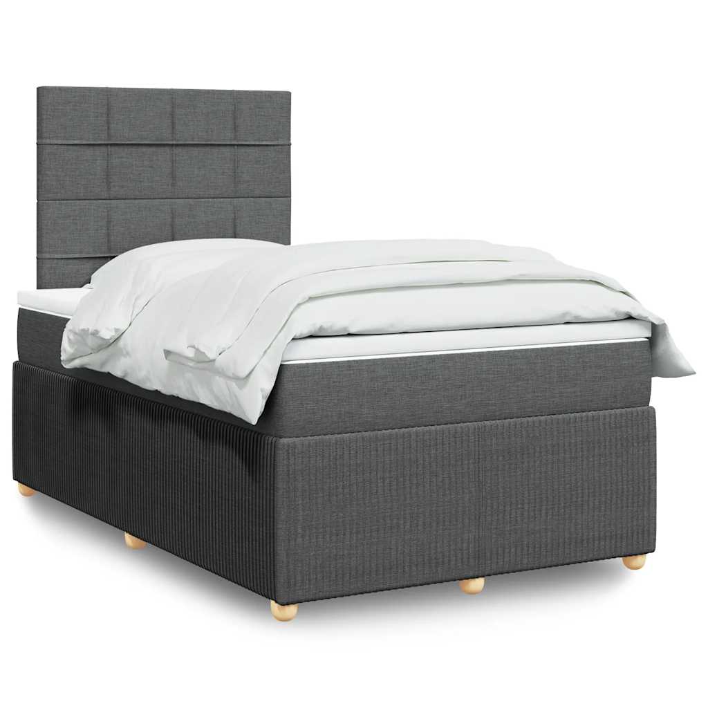 Lit Boxspring Avec Matelas Tissu