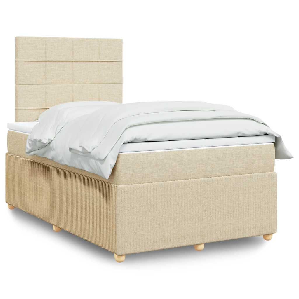 Lit Boxspring Avec Matelas Tissu