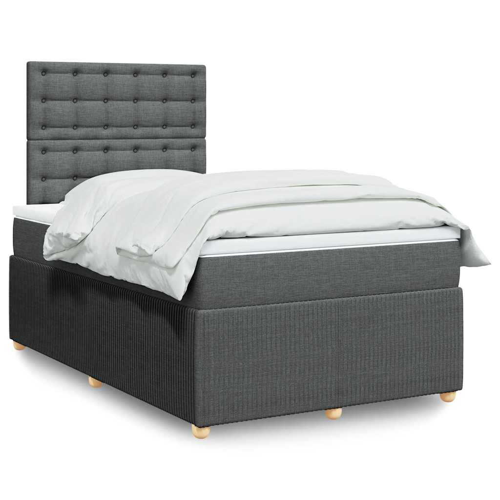 Lit Boxspring Avec Matelas Tissu