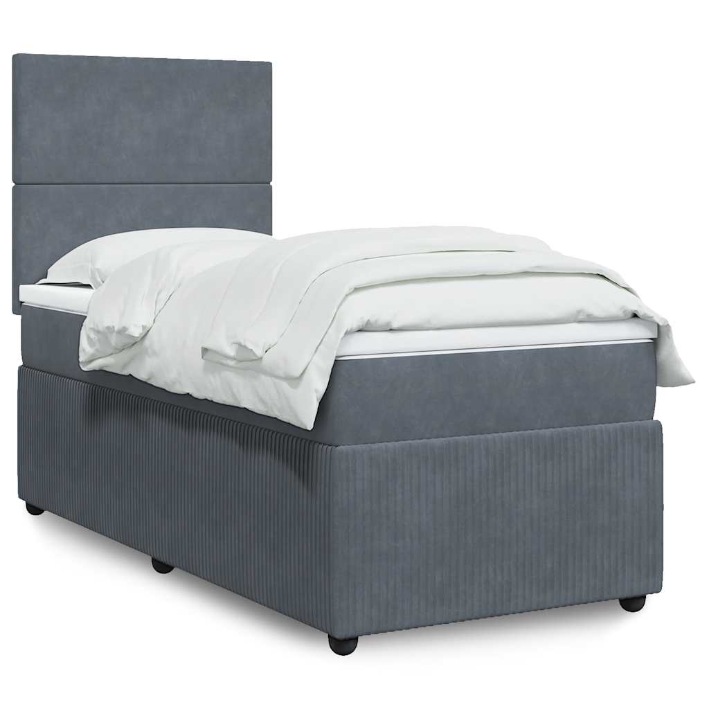 Lit Boxspring Avec Matelas Velours