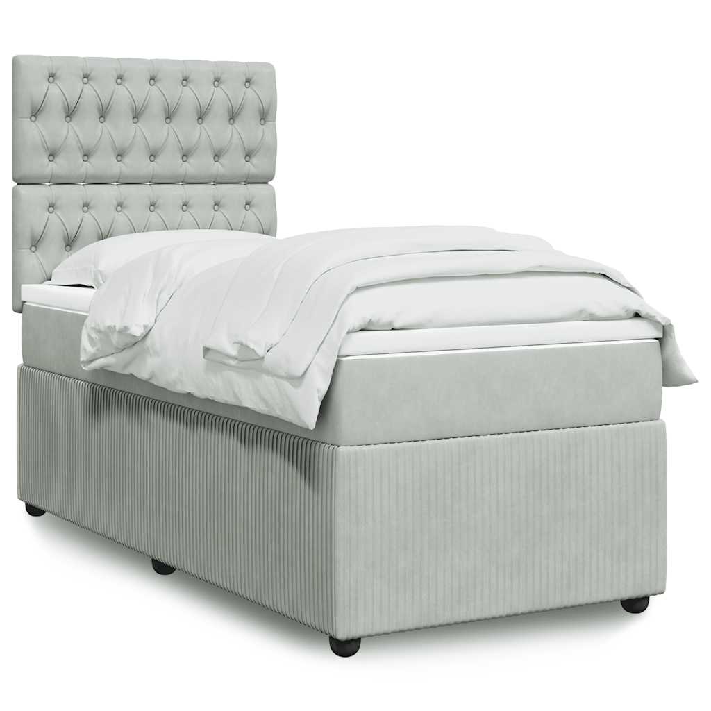 Lit Boxspring Avec Matelas Velours
