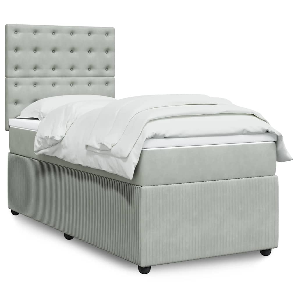 Lit Boxspring Avec Matelas Velours