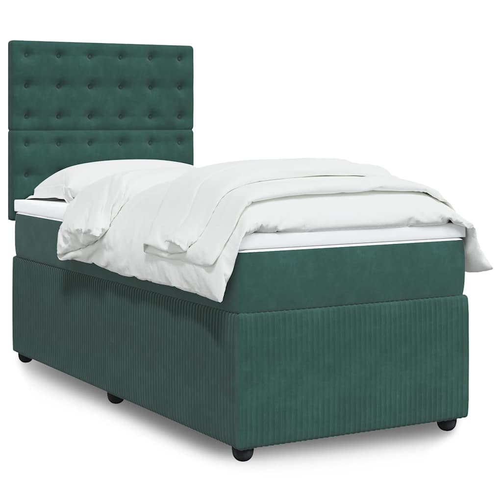 Lit Boxspring Avec Matelas Velours