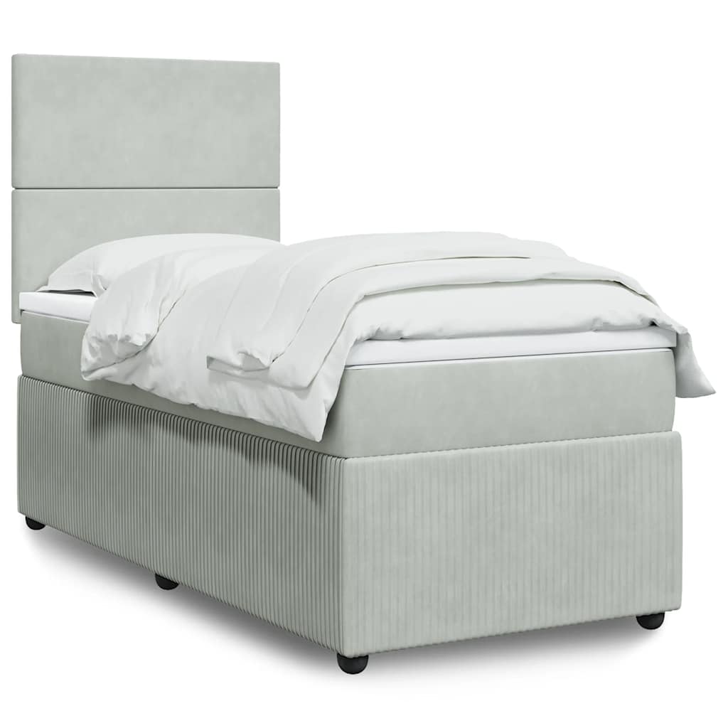 Lit Boxspring Avec Matelas Velours