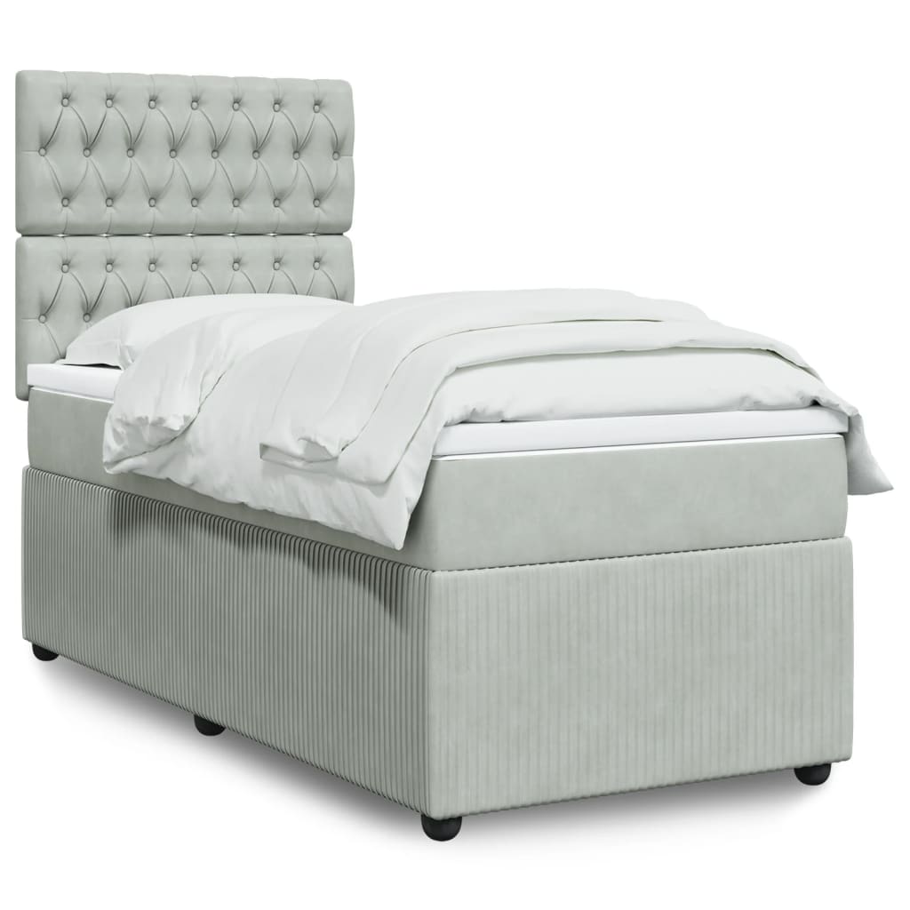 Lit Boxspring Avec Matelas Velours