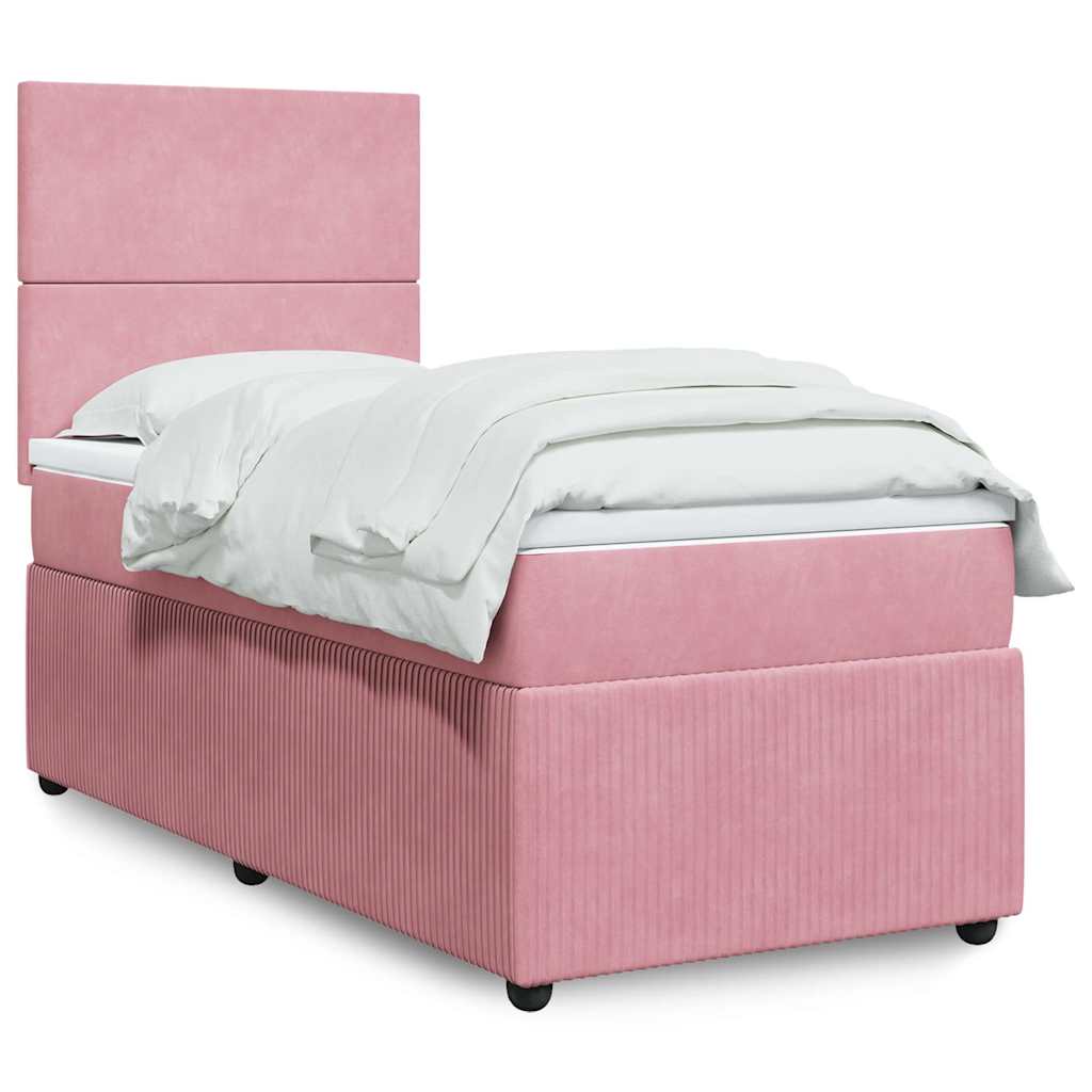 Lit Boxspring Avec Matelas Velours