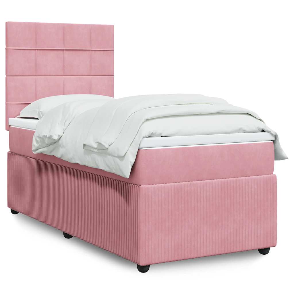 Lit Boxspring Avec Matelas Velours