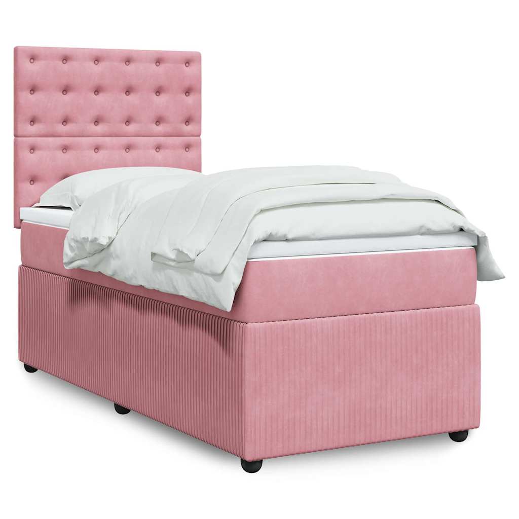 Lit Boxspring Avec Matelas Velours