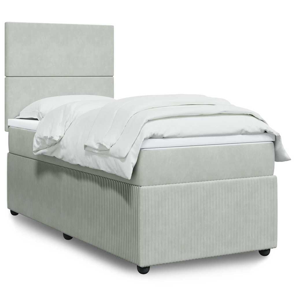 Lit Boxspring Avec Matelas Velours