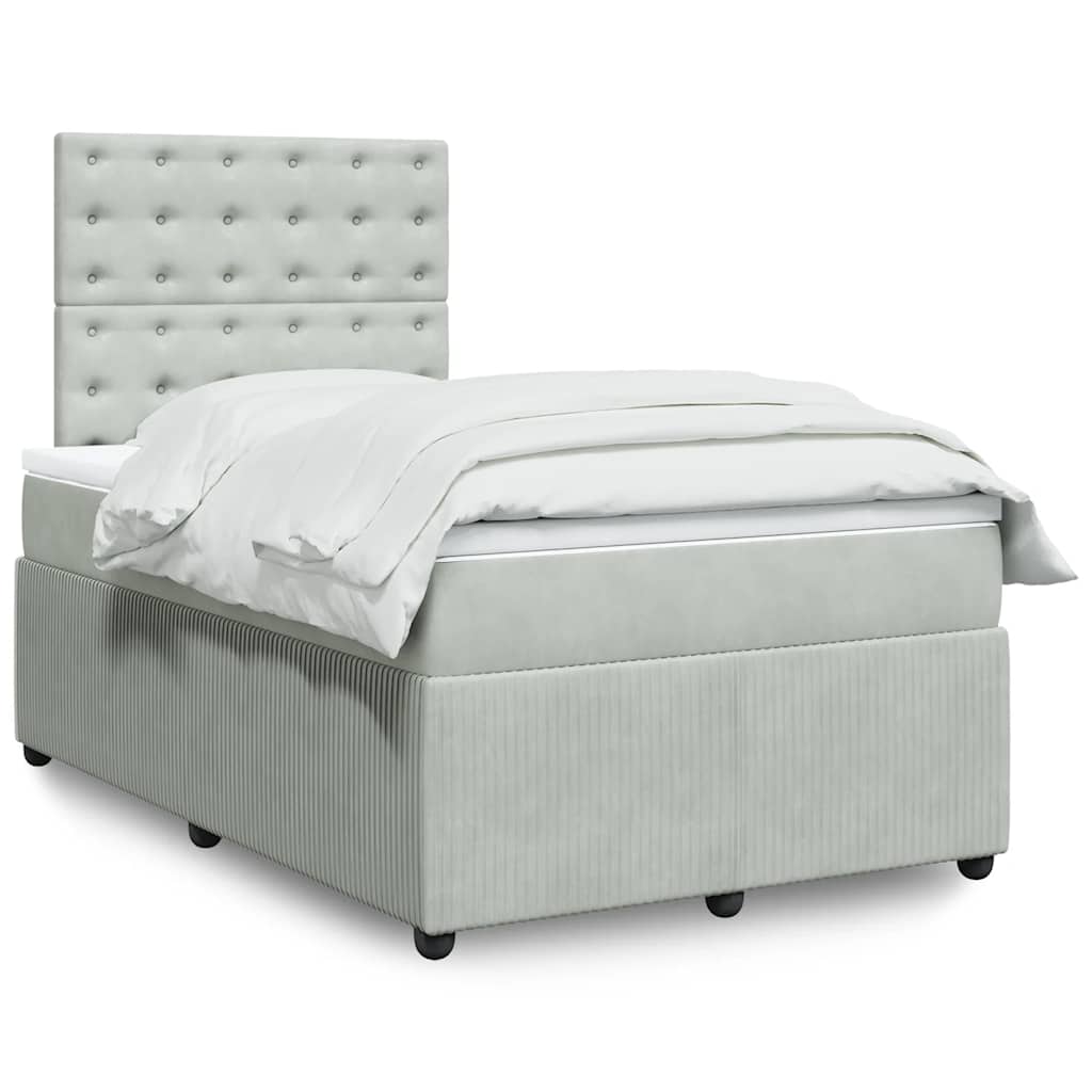 Lit Boxspring Avec Matelas Velours