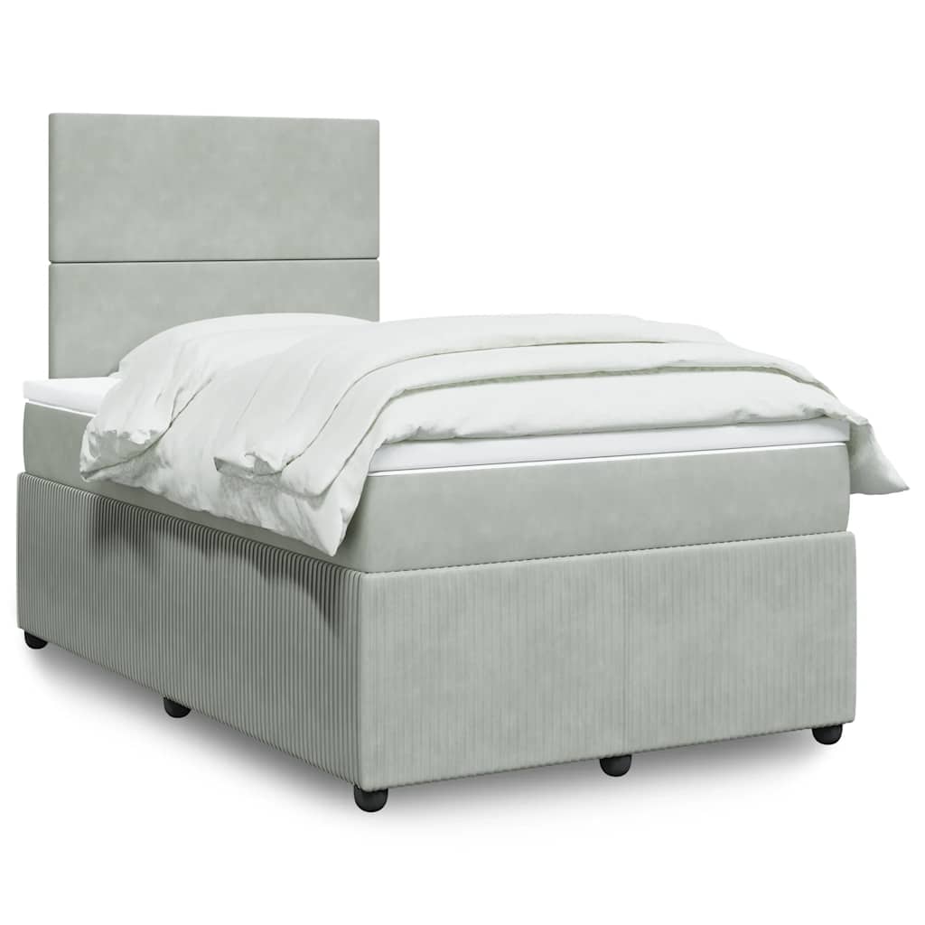 Lit Boxspring Avec Matelas Velours