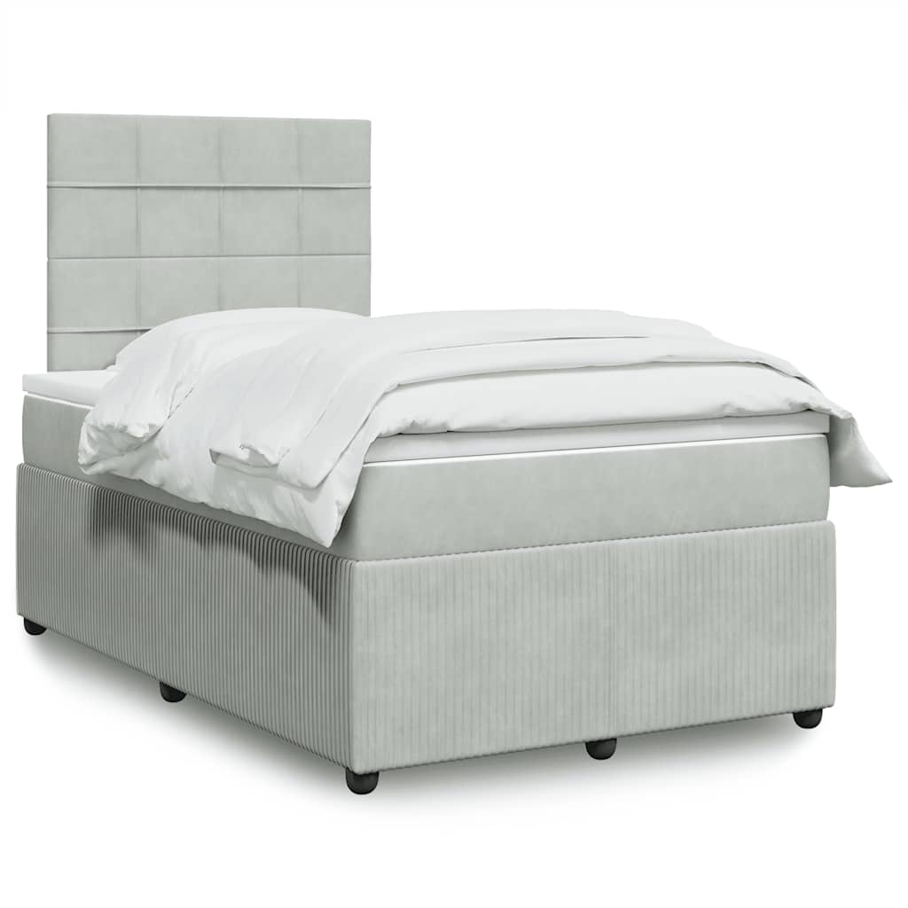 Lit Boxspring Avec Matelas Velours