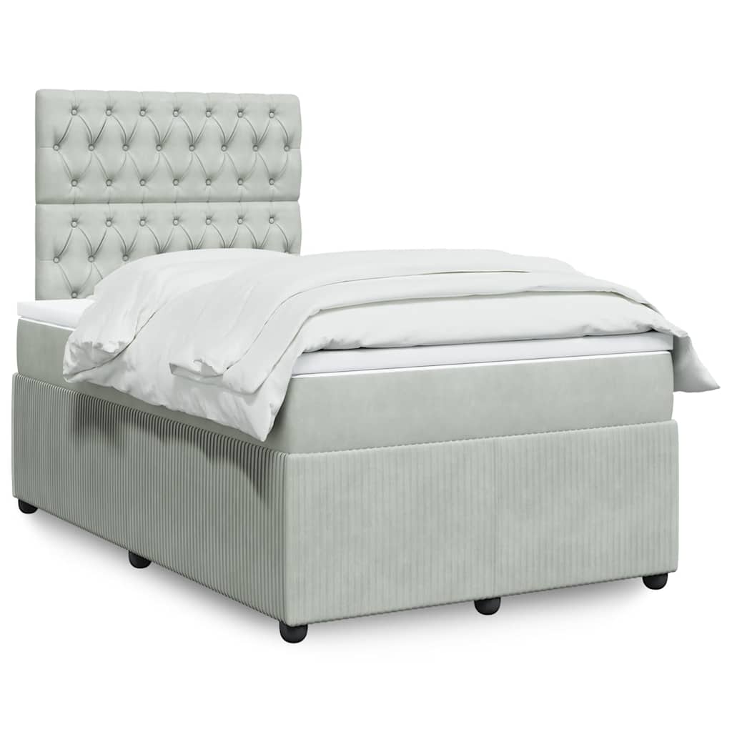 Lit Boxspring Avec Matelas Velours