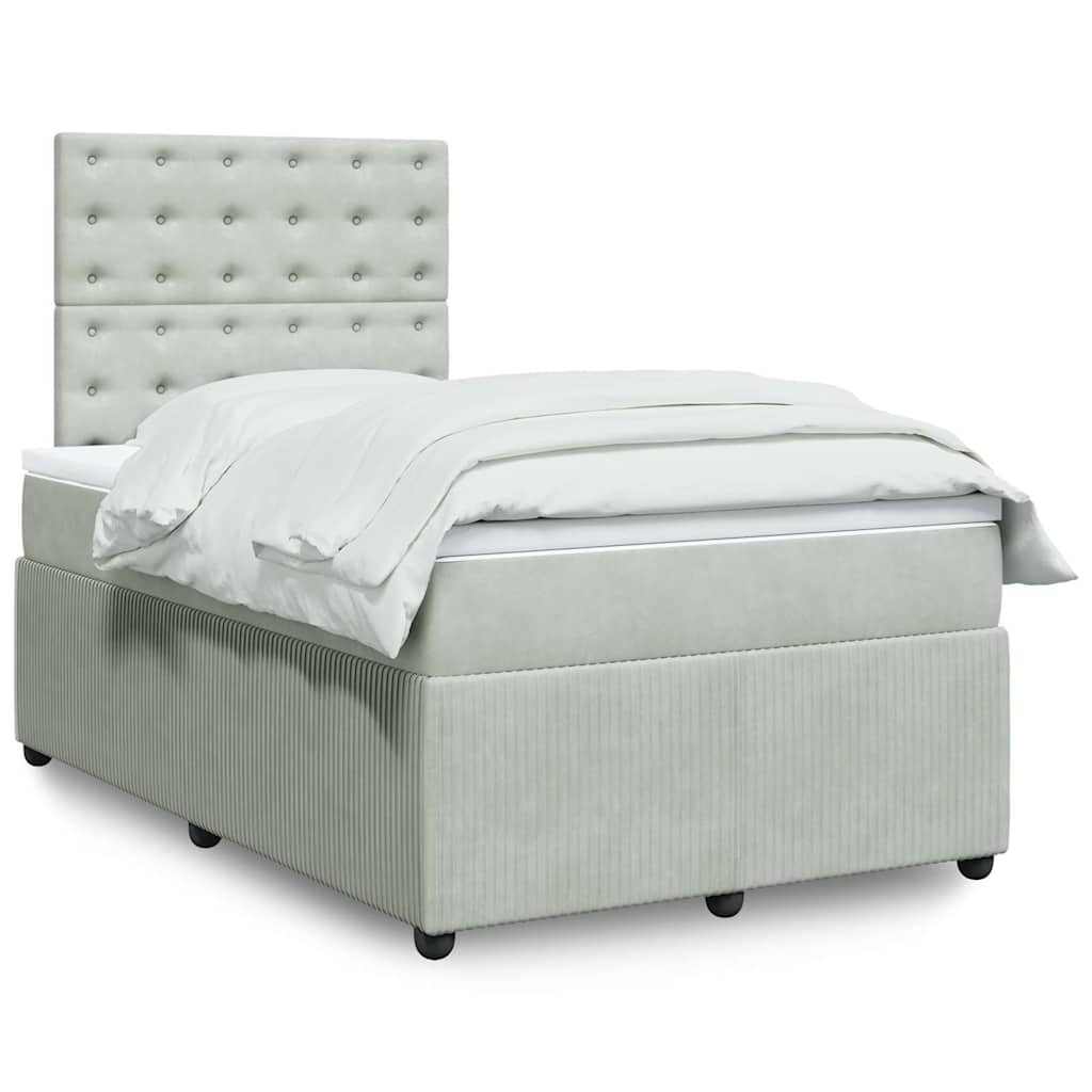Lit Boxspring Avec Matelas Velours